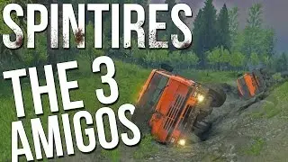 Spintires - A Log Whackin Good Time! - 3 Player Coop The River - [HD 60 FPS]