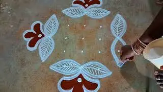 Diwali 2023 special Diya rangoli muggulu5*3*3Deepavali flower rangoli kaalai thendral kolangal