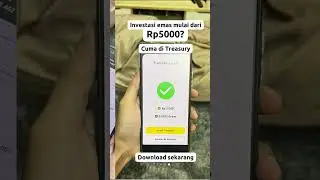 Ngga perlu kasian kalo kenal Treasury, investasi emas mulai dari Rp5000! #emas