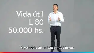 Concepto de vida &uacute;til en las luminarias led