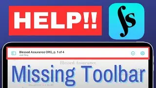 How to Fix the MISSING TOOLBAR in forScore
