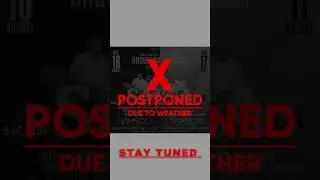 Due to bad weather event is postponed #dj #event #party