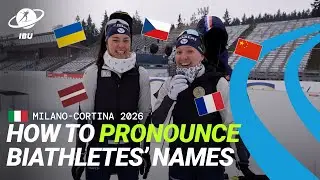Can You Pronounce Them All? | Biathletes Pronounce Their Olympic Teammates&rsquo; Names