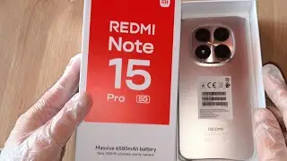 Xiaomi Redmi Note 15 Pro 5G titanium colour. Unboxing!