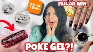 This Poke Nail Gel Was WAY Harder Than I Expected… 😱 Temu Nail Test