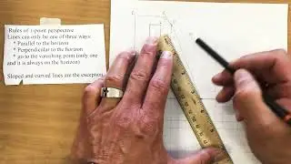Drawing 1-point perspective block letters