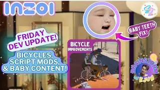 Baby Content & Improvements, Script Mods, Bicycles & More! | inZOI Friday Dev Update