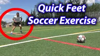 Quick Feet and Precision Passing Exercise for Soccer Players