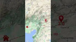 3.0 Kahramanmaraş Dulkadiroğlu depremi  16.10.2023  20:47:38 derinlik 5.76km Adanaya 173km (Afad)