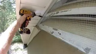 Installing Gable Vent screen