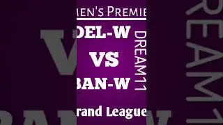 Delhi Women vs Bangalore Women dream11 prediction | DEL W vs BAN W Grand league Team #dream11