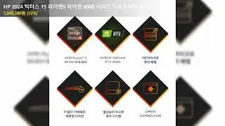 HP 2024 빅터스 15 라이젠5 라이젠 8000 시리즈 지포스 RTX 4050