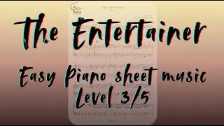 The Entertainer EASY / Piano sheet music / Partition de piano / Klavier Noten
