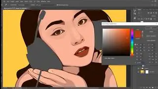 Line art and Skin process timelapse tutorial (Vexel Photoshop CC2019)
