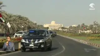 حاكم الشارقة يستقبل ولي عهد المملكة المتحدة.