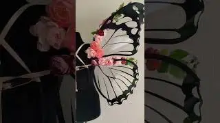 butterfly wings with flowers #flowerdecoration  #fairyart #fairycore #fairywings #flowerdesign