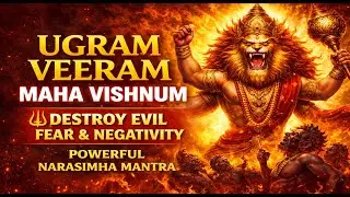 Ugram Veeram Maha Vishnum | Powerful Narasimha Mantra for Protection & Fear Removal | 108 Times
