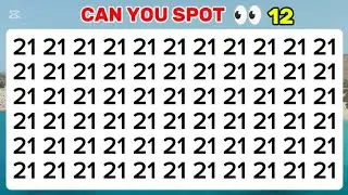 Find the Odd One Out | Only Sharp Eyes Can Spot 👀| Numbers and letters
