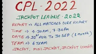 Cpl matches prediction | CPL 2022 Predictions | CPL 2022 Predictions