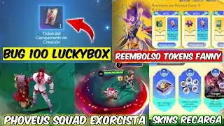 BUG 100 DIAMANTES LUCKYBOX, PHOVEUS EXORCISTA, FANNY REEMBOLSO RECARGA, EUDORA RECARGA EQUIPO