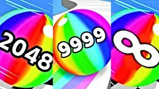 Ball Run 2048, Ball Run Infinity, Number Ball BlendChallenge | Satisfying Ball Games Hub LIVE 🔴 24/7
