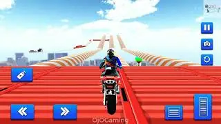 GT Mega Ramp Bike Stunts Free Game : Motor Racing Games Android Bike Race Level - 05