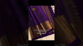✨Pure soft silk sarees.DM us today before it&rsquo;s gone.