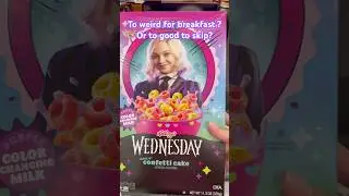 Wednesday&rsquo;s Cereal Picks &ndash; Even She Would Eat These 😱🖤🥣 #wednesday #new #viral