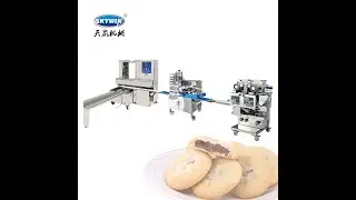 two color chocolate stuffed cookie production line