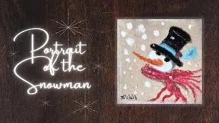 Winter oil pastel tutorial⛄