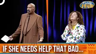 She Was PRAYING to Win This! | Fast Money | Family Feud Classics