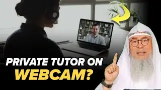 Is It Allow To Study The Subject With Female Teacher On Webcam? || Assim Al Hakeem || Sheikh Asim