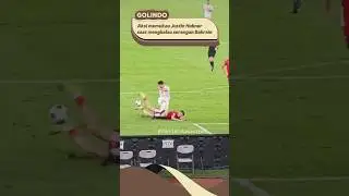 Aksi memukau Justin Hubner menghalau serangan pemain Bahrain #timnas #timnasindonesia #justinhubner