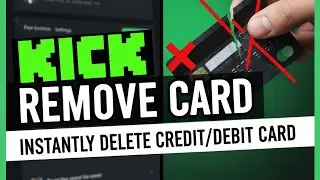 How to Remove Credit Card from KICK.com (Debit Card & Payment Methods)