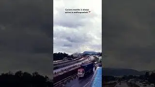 cyclone mantha effect 🙏 | 😱 dangerous cyclone | #cyclone #andhrapradesh #youtubeshorts #viral
