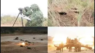 The Indian Army's Combatised Uttar Bharat Area Conducts Artillery Drill IBEX PRAHAR 2025