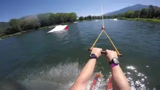 Waterskiing - TNA Cable Park, Arenthon, Rhone-Alpes, France