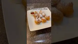Simple & Easy Funnel Cake Bites #funnelcakebites #funnelcake #food #cooking #recipesbychibby