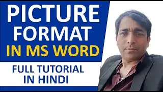 How to Use Picture Format in MS Word | Full Tutorial in Hindi