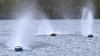 RC ELECTRIC SPEEDBOAT POWERBOAT RACING AMAZING FAST / Powerboat Meeting Edderitz 2016