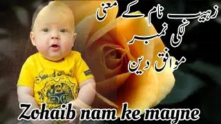 Zohaib Name Meaning In Urdu|zohaib nam ke mayne#zohaib nam ka matlab#zohaib nam urdu#zohaib nam