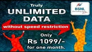 BSNL Unlimited 1099 3g plan Speedtest