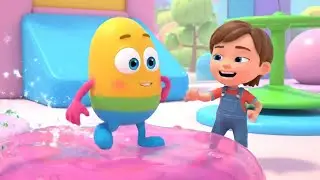 Fall Guys Silly Bean Slipped in Jelly 🍮 | Nursery Rhymes for Kids & Baby Songs