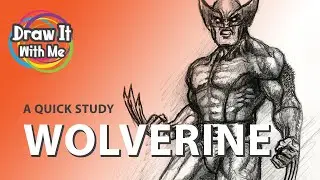 Wolverine - A Quick Study | Time-Lapse + Real-Time Drawing