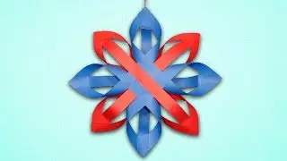 Paper Christmas Crafts Ideas | Paper Snowflake Making Tutorial for Christmas Decorations