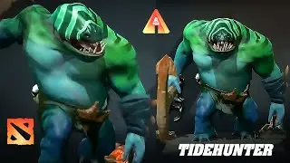 TIDEHUNTER - Heroes of DOTA 2 game - Modeling and Story