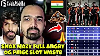 ⚠️Big Controversy⚠️.Snax Mazy Full Angry on OG🚨.OG Don't Deserve PMGC Slot🚨.Mazy Big Statment🚨