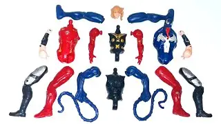 MARVEL SUPERHERO ACTION FIGURE, Iron-man vs Captain thor vs Monster venom 