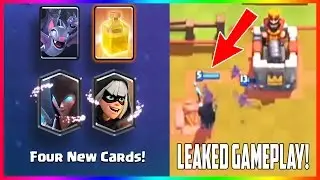 GAMEPLAY NIGHT WITCH, HEAL SPELL, BATS, BANDIT LEAKED! - Clash Royale ( SaltySeal Face Reveal!)