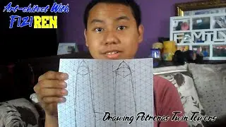 I'm Drawing Petronas Twin Tower (Fast Drawing) | Art-chitect With Fizi Ren